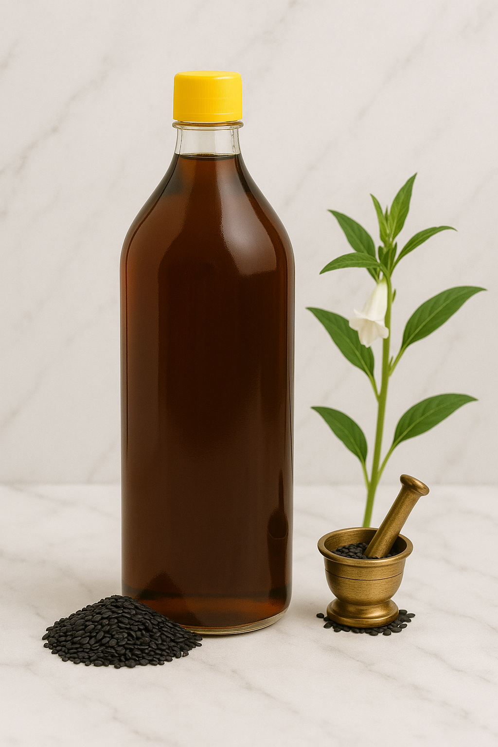 Iron Chekku Black Sesame Oil - Cold Pressed & Unrefined