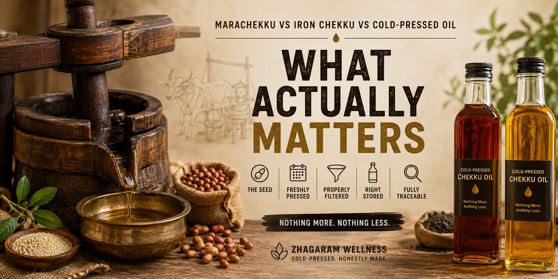Marachekku, Iron Chekku, Cold-Pressed: What the Words Actually Mean